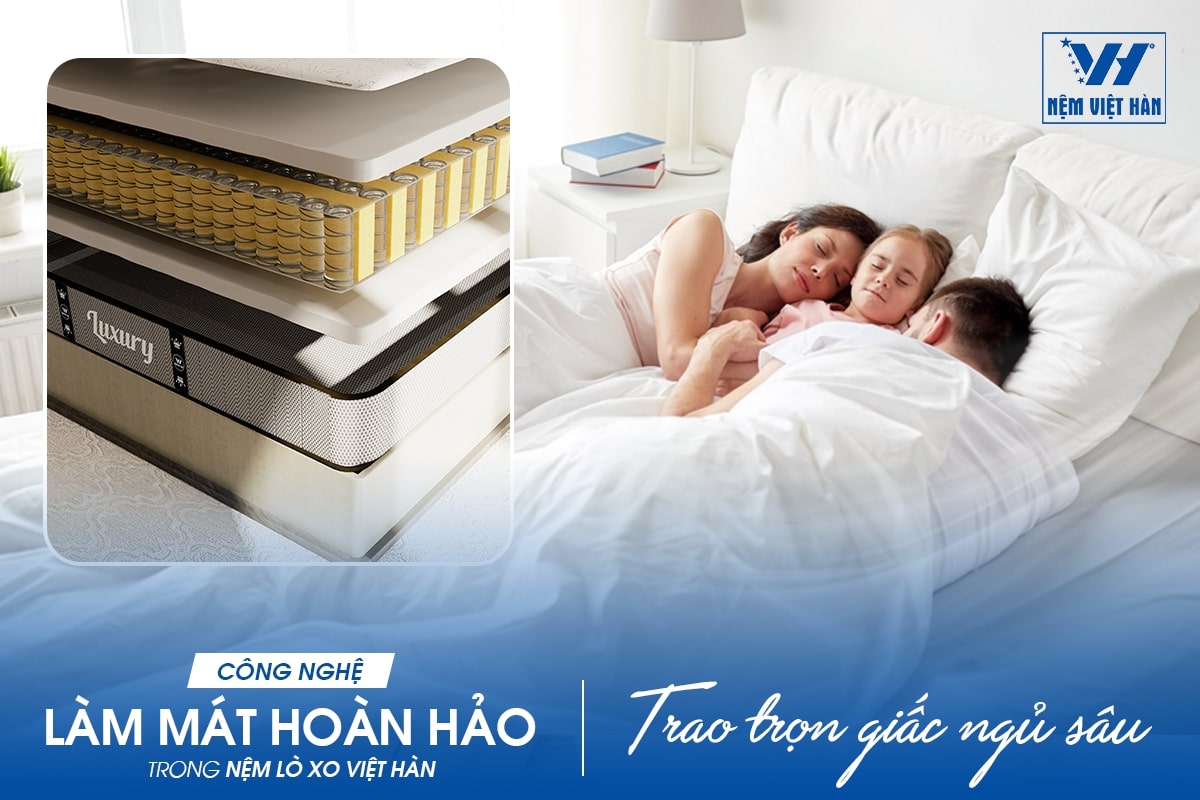 Công Nghệ Làm Mát Hoàn Hảo Trong Nệm Lò Xo Việt Hàn