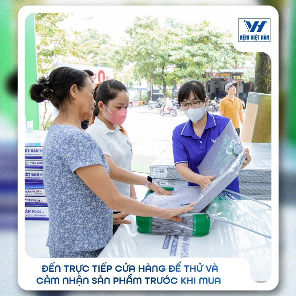 Mua nệm cao su thiên nhiên tốt tại Nệm Việt Hàn