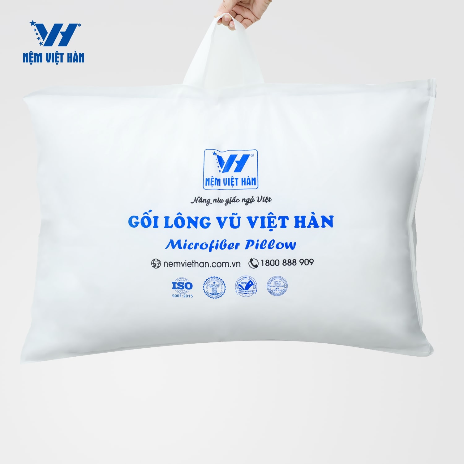 Gối nằm Lông Vũ Việt Hàn