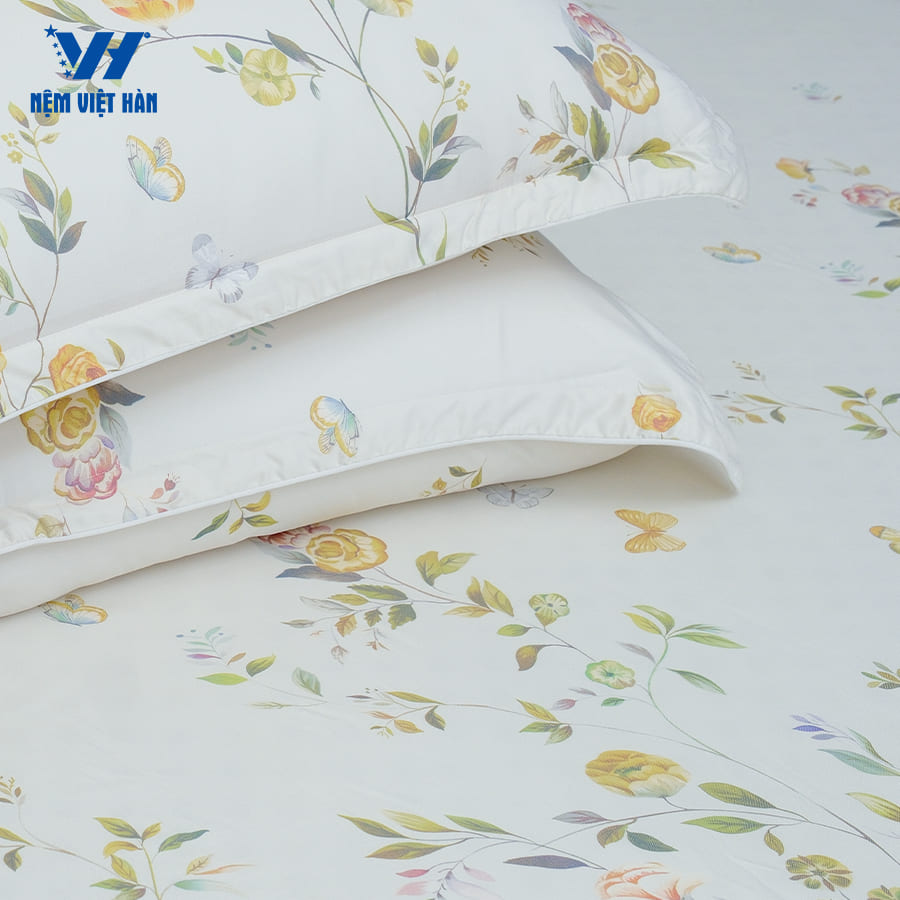 Bộ Ga Giường Việt Hàn Tencel – Thoáng Mát, Thấm Hút Mồ Hôi
